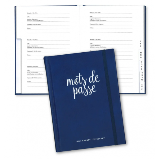 Carnet de mots de passe Classique