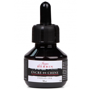 Encre de Chine pigmenté flacon noir 50ml