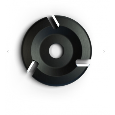 Disque plat en carbure ROTO-CLIP INC. 4'' - 3 fentes (3c noir)