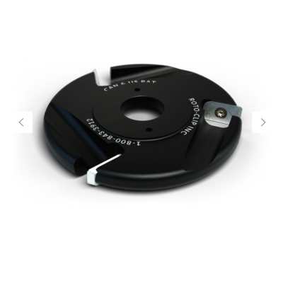 Disque plat en carbure ROTO-CLIP INC. 4'' - 3 fentes (3c noir)