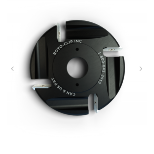 Disque plat en carbure 4 couteaux 4'' ROTO-CLIP...