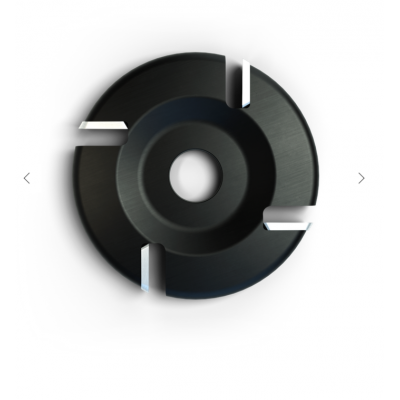 Disque plat en carbure 4 couteaux 4'' ROTO-CLIP INC. (4c noir)