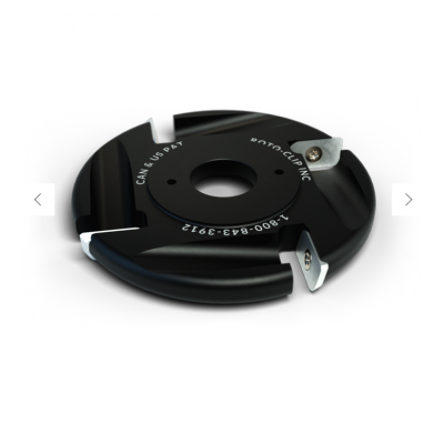 Disque plat en carbure 4 couteaux 4'' ROTO-CLIP INC. (4c noir)
