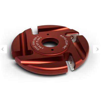 Disque plat en carbure 4 couteaux 4" ROTO-CLIP INC. (4c rouge)