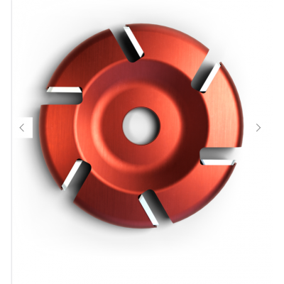 Disque plat en carbure 6 couteaux 4.5" régulier ROTO-CLIP INC. (6c rouge)