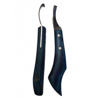 Rénette courbée BLEU manche pointu La Sabotière 