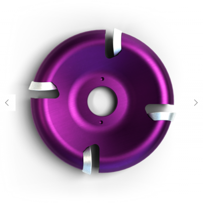 Disque plat en carbure 4 pastilles rondes 4" ROTO-CLIP INC. (4c mauve)