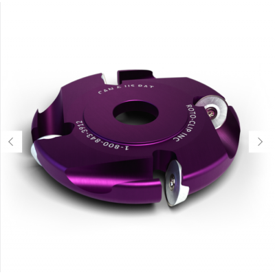 Disque plat en carbure 4 pastilles rondes 4" ROTO-CLIP INC. (4c mauve)