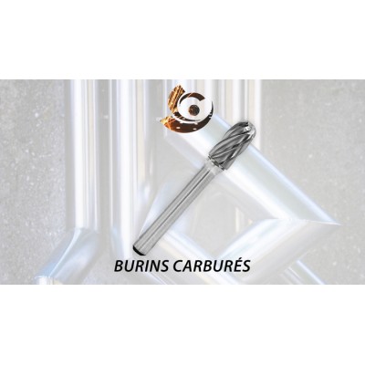 Burin au carbure cylindrique 3/8 WMSB-3NF