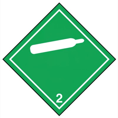 Étiquettes TMD - Gaz ininflammable, 4 x 4