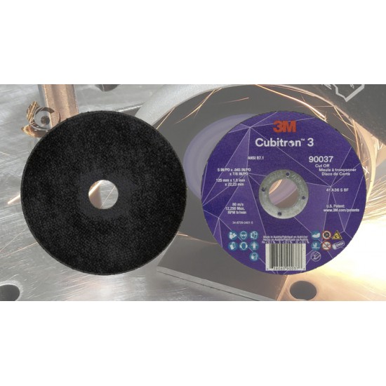 Meule à couper 3M™ Cubitron™ 3 – 5" x 0.045" x 7/8"