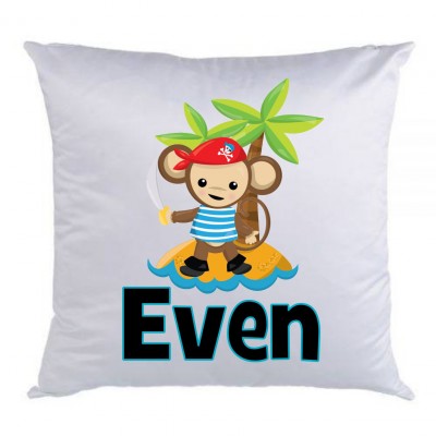 Coussin singe pirate