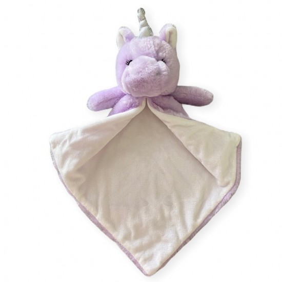 Licorne mauve doudou