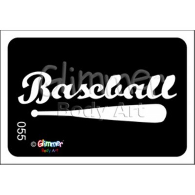 Stencil - Baseball Baton Stencil - Baseball Baton