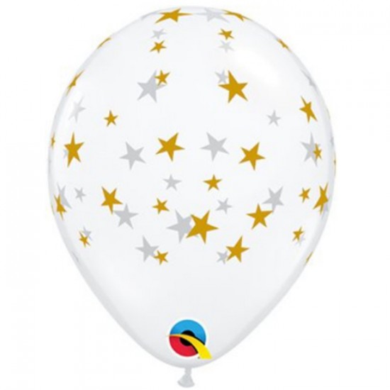 5 ''  Ballon Diamond Clair  Étoile  OR 