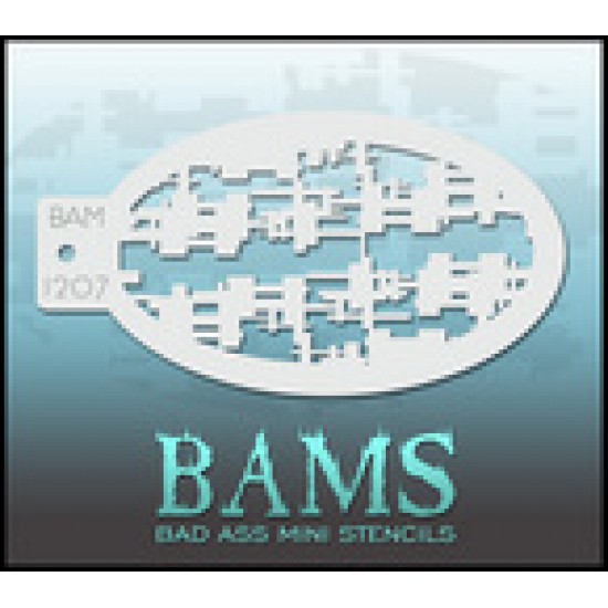 BAM1207 Bad Ass Stencil 