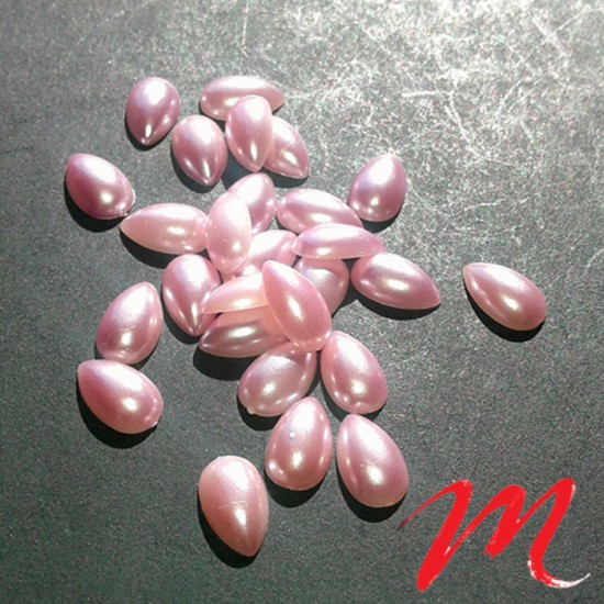 Perles - Goutte d'eau Rose 5 mm