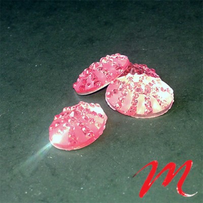 Perles Cabochons - Ovale Rose 