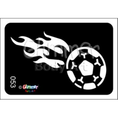 Stencil - Soccer Flame
