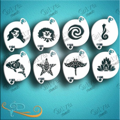 Diva Stencils Ocean Small Set