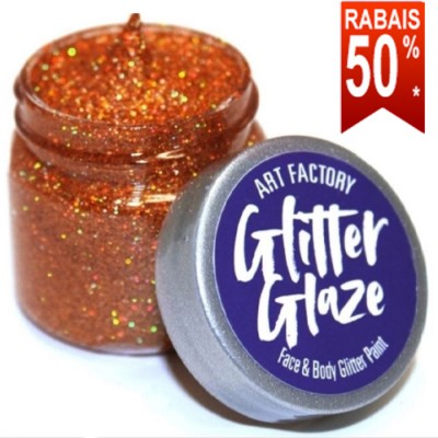 Glitter Glaze Art Factory - Paillette - Orange