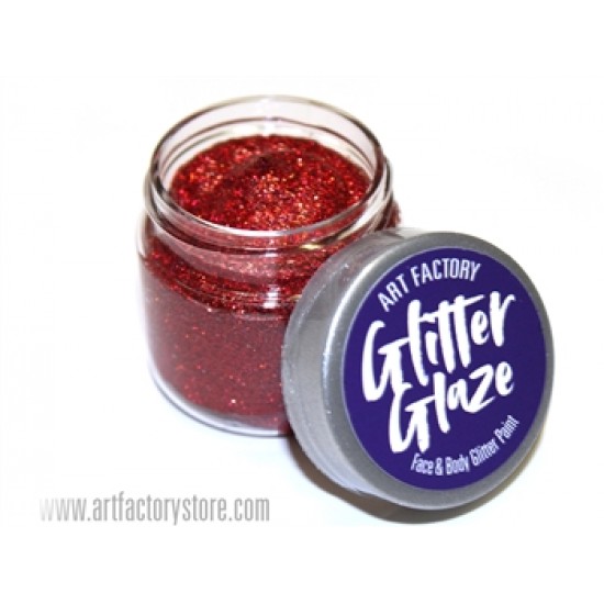 Glitter Glaze Art Factory - Paillette - Rouge