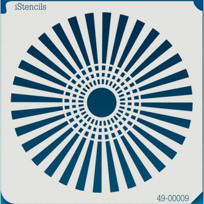 Stencil 5 X 5 - Geometric Patterns - Ray of sun