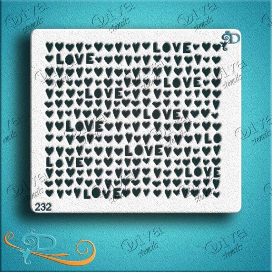 Diva Stencils Texture Love