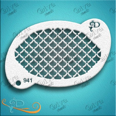 Diva Stencils Pretty Scales