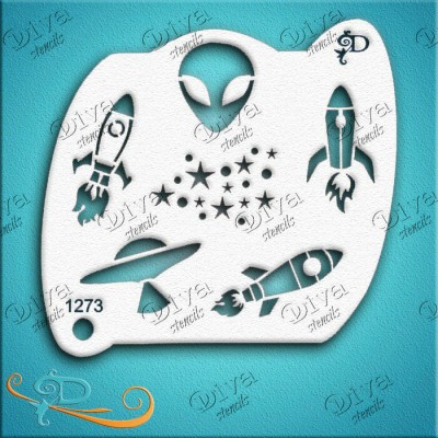 Diva Stencils DC Spaceships and Aliens