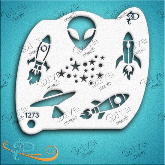Diva Stencils DC Spaceships and Aliens