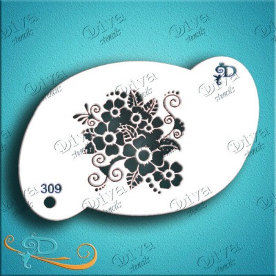 Diva Stencils Paty's Flowers #2