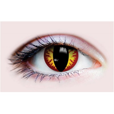 Lentilles de verre de contact - 813 - Red Reptile...