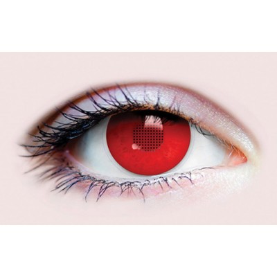 Lentilles de verre de contact - 942 - Red Colored...