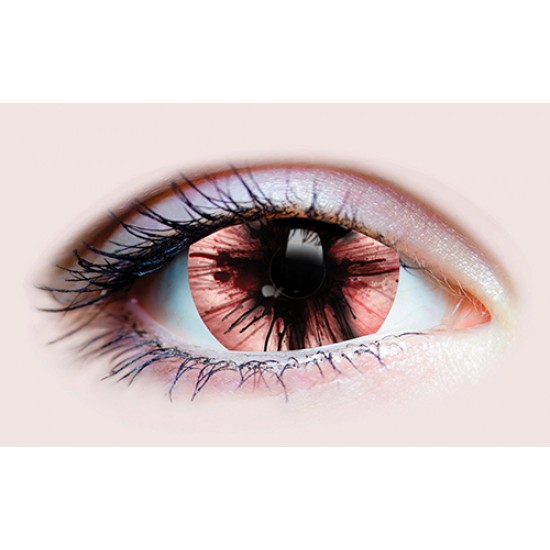 Lentilles de verre de contact - 955 - Rouge, Noir, Blanc Colored Contact Lenses