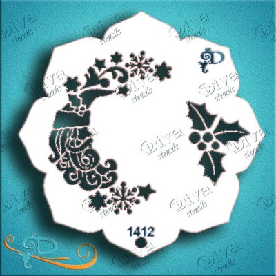 Diva Stencils Eye Candy Santa