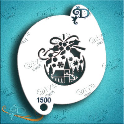 Diva Stencils Christmas Village Ornament