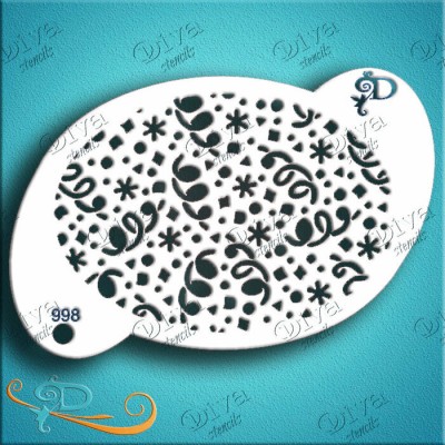 Diva Stencils Texture Confetti Large