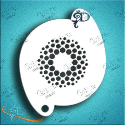 Diva Stencils Hexagon Circle