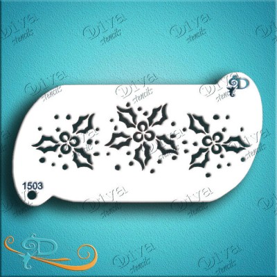 Diva Stencils Bande de Front Poinsettia