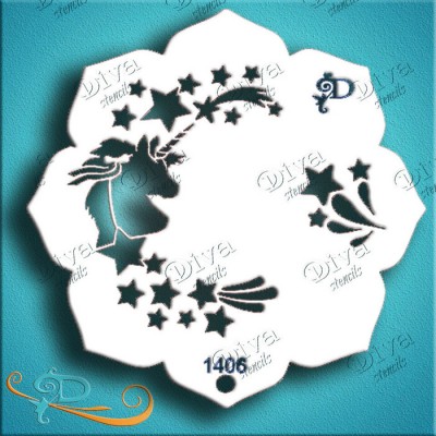 Diva Stencils Eye Candy Licorne
