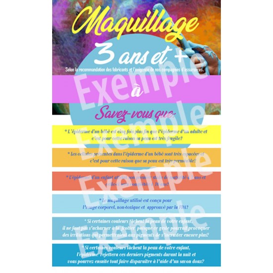 Affiche trois ans et plus