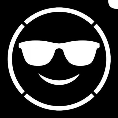 Stencil - Emoji Cool Mec
