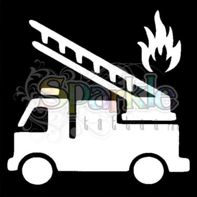 Stencil - Camion de Pompier
