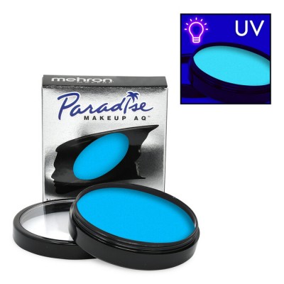 Mehron Paradise Neon UV Blue Face Paint -...