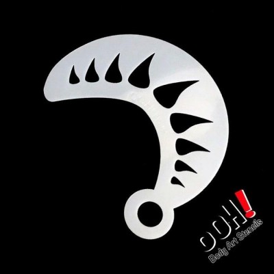Ooh! Stencils W09 - Pochoir Monster Horn Wrap 