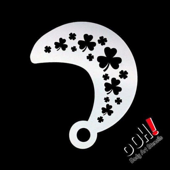 Ooh! Stencils W10 - Pochoir Shamrock Wrap -...