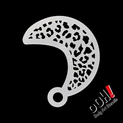 Ooh! Stencils W13 - Pochoir Cheetah Print Wrap 