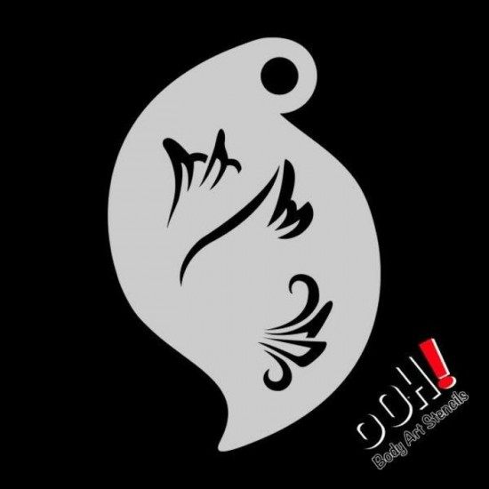 Ooh Stencils R12 - Pochoir Butterfly Brushstroke 1...