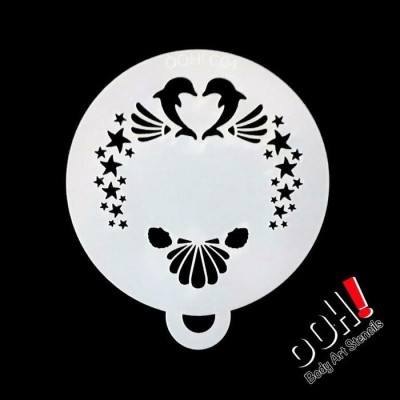 Ooh Stencils C04 - Pochoir Dolphin Flip - Dauphin